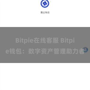 Bitpie在线客服 Bitpie钱包：数字资产管理助力者