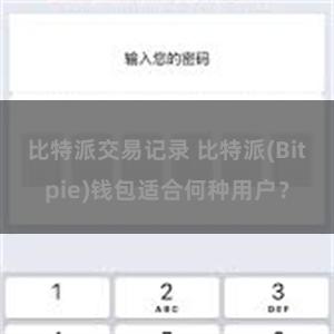 比特派交易记录 比特派(Bitpie)钱包适合何种用户？