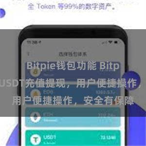Bitpie钱包功能 Bitpie系统支持USDT充值提现，用户便捷操作，安全有保障