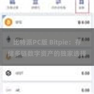 比特派PC版 Bitpie：存储多链数字资产的独家选择