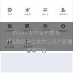 Bitpie APP客户端 Bitpie：打造隐私安全的数字资产管理平台