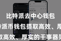 比特派去中心钱包  比特派币钱包摄取高效、厚实的干事器架构